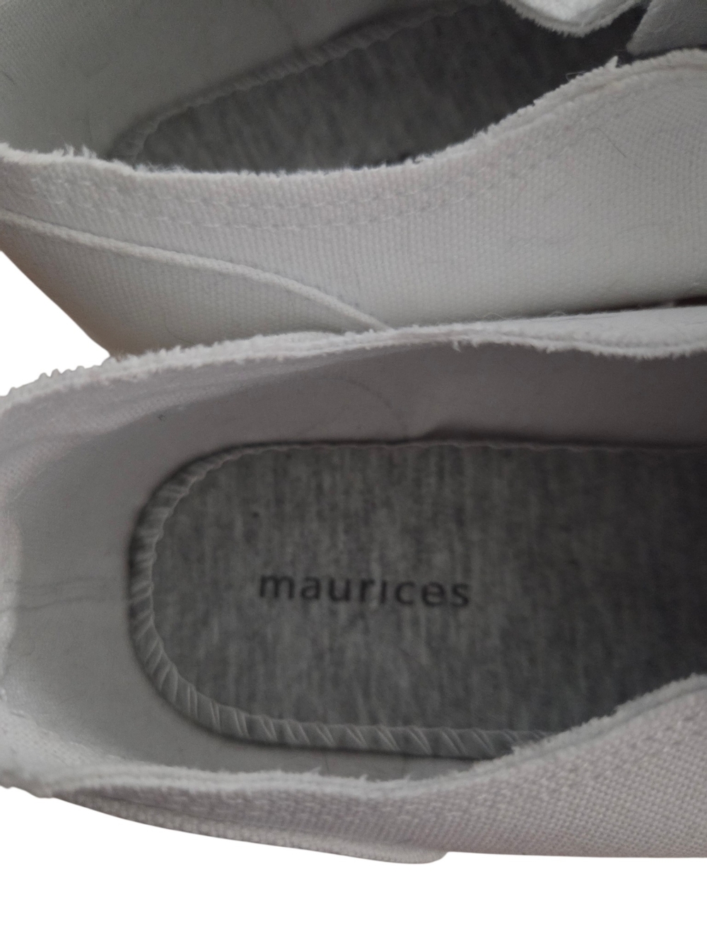 Maurices White Canvas Slip-On Sneakers - Picture 10 of 11